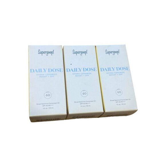 Lot of 3 Supergoop! Daily Dose Hydra-ceramide Boost + SPF 40 1oz (PLEASE READ) - Picture 1 of 3